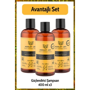 Ashley Joy Keratin İçeren Şampuan 400 Ml X3 Avantajlı Set