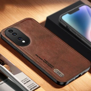 Honor 90 Retro Buzlu Pu Cep Telefonu Kılıfı (Yurt Dışından)