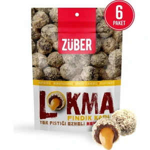 Fındık Kaplı Fıstık Ezmeli Meyve Topu 96 gr x 6 Paket