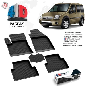 S-Dizayn Ford Connect 4D Havuzlu Paspas 2002-2014 A+Kalite