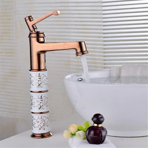 Banyo Çanak Lavabo Bataryası Rose Renk Seramikli