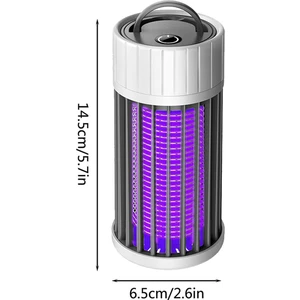 [gui Xulian] 2x Sivrisinek Lambası, USB Elektrikli Böcek Öldürücü 360°UV Sinek Zapper, Yatak Odası Otel Için Taşınabilir Böcek Işığı Kapalı ve Açık (Yurt Dışından)