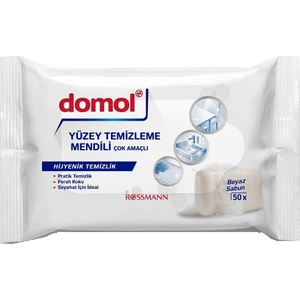 Çok Amaçlı Yüzey Temizleme Mendili 50'li Beyaz Sabun