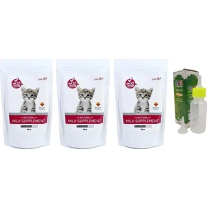 Yavru Kedi Süt Tozu 3 Adet + Biberon 60 ml Biberon