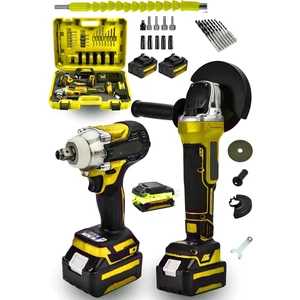 Dynamic Max 2'li Set 128VF Şarjlı Taşlama Şarjlı Somun Sıkma Sökme Matkap TYCN7TYQGN169211392883905