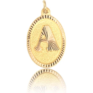 Enderun Kuyumculuk 14 Ayar Altın A Harf Kolye