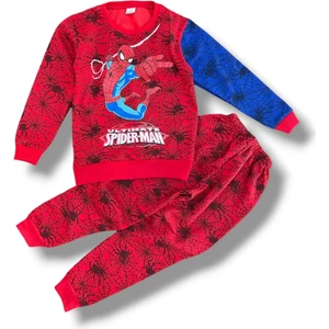 Dudo Giyim Spiderman Desenli Kışlık Pamuklu Takım
