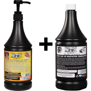 Sanayi Kimya Kumlu El Temizleme Kremi ( Sabunu) 1 kg & Alkollü Intercooler Temizleme Sıvısı 1 Lt