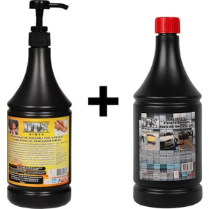 Sanayi Kimya Granüllü El Temizleme Kremi ( Sabunu ) 1 kg & Epoxi Yer Temizleme Sıvısı 1 Lt