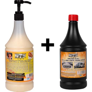 Granüllü El Temizleme Kremi ( Sabunu ) 1 kg & Oto, Motor ve Tır Yıkama  1 Litre