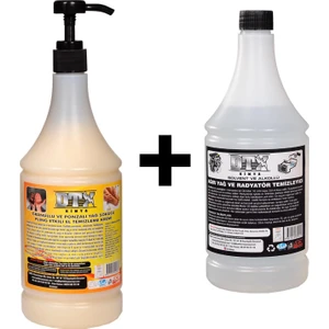 Sanayi Kimya Ponza'lı (Talaşlı) El Temizleme Kremi ( Sabunu) 1 kg & Alkollü Intercooler Temizleme Sıvısı 500 ml
