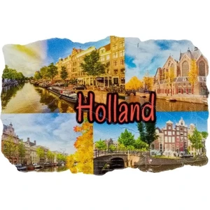 Dünyadan Hediyeler Hollanda Temalı Fresco Magnet