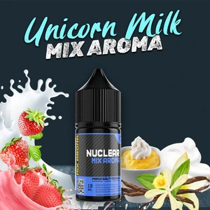 Nuclear Kimya Mix Aroma Unicorn Milk Çilek Süt Krema Gıda Aroması 10 ml