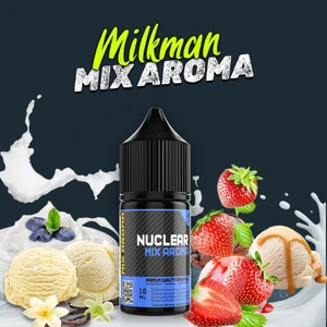 Nuclear Kimya Milkman Çilek Krema Vanilyalı Dondurma Gıda Aroması 10 ml