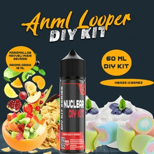 Nuclear Kimya Anml Looper 30 60 100 ml Dıy Kit  Meyveli Mısır Gevreği Marsmallow Aroması 6  ml (Aroma Içerir )
