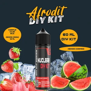 Nuclear Kimya Afrodit 30 60 100 ml Dıy Kit  Çilek Karpuz Buz Gıda Aroması 6  ml (Aroma Içerir )