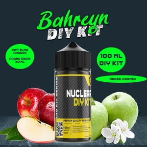 Nuclear Kimya Bahreyn 30 60 100 ml Dıy Kit Çift Elma Anason Gıda Aroması 6 ml (Aroma Içerir )