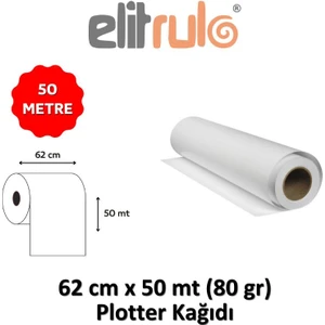 Elitrulo Plotter Kağıdı 62CM x 50MT 80GR