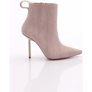 8017 Kadin Arkasi Lastikli Topuklu Bot