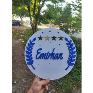 Özel Konsept Tasarım Isimli Bebek Çocuk Kapı Süsü