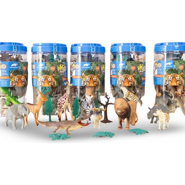 Vardem Animal Planet 13'lü Vahşi Hayvan Seti Kovada 23CM Fiyatı