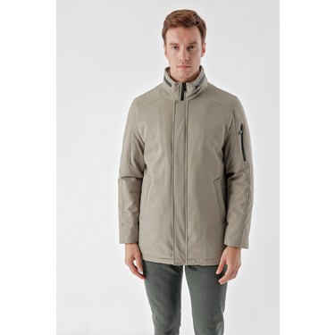 モウ Morven Erkek Haki Wagon Fermuarlı Dik Yaka Dynamic Fit Fiyatı