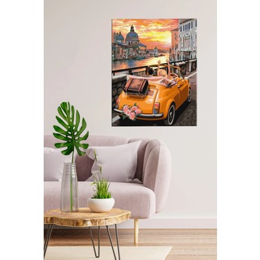 Sayılarla Boyama Hobi Seti Çerçeveli Numaralı Tuval Fırça Fiyatı