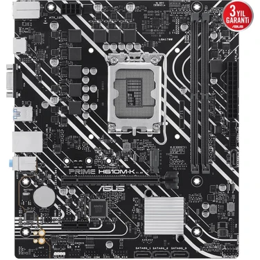 Asus Prıme H610M-K Ddr5 5600MHZ HDMI VGA Matx