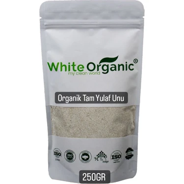 White Organic Organik Tam Yulaf Unu 250 gr +6