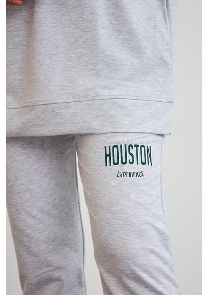 Houston Pamuklu Oversize Gri Alt Üst Takım fırsatları