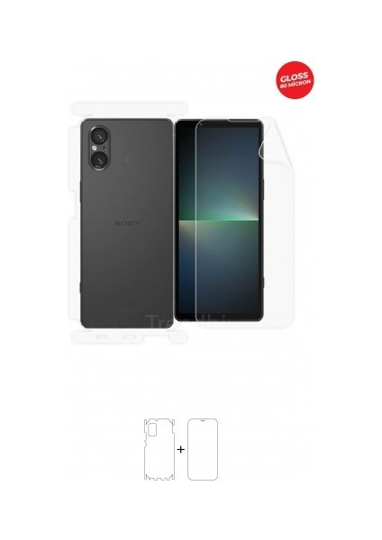 Sony Xperia 5 V Ön, Arka ve Yan 360 Derece Tam Kaplama Tpu Film