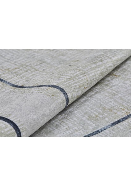 Salavat Gold Çerçeveli Polyester Dijital Baskı Halı