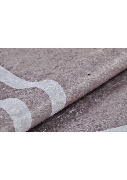 Nevinnomissk Bej Çerçeveli Polyester Dijital Baskı Halı