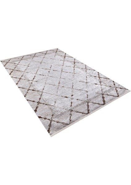 Sergiyevposad Bej Çerçeveli Polyester Dijital Baskı Halı