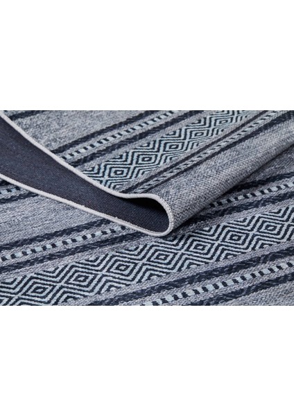 Scyolkovo Antrasit Çizgili Polyester Dijital Baskı Halı fırsatları