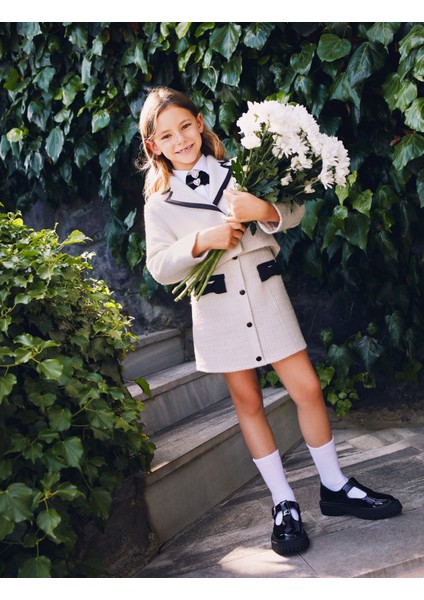 Ceket Uzun Kollu Düğme Kapamalı Cep Detaylı Dokulu