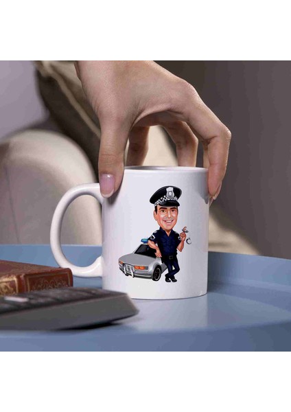 Polislere Özel Karikatürlü Kupa Bardak fiyatları