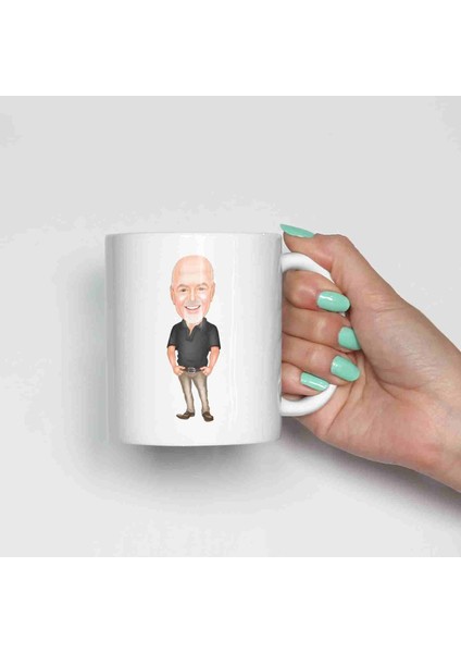 Erkeklere Özel Karikatürlü Kupa Bardak