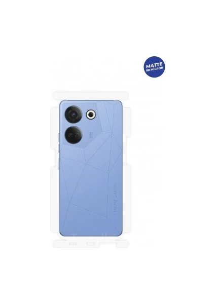 Tecno Camon 20 Pro Mat Arka ve Yan Koruyucu Tpu Film