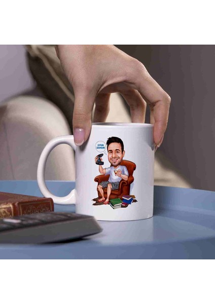 Oyunculara Özel Karikatürlü Kupa Bardak