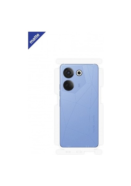 Tecno Camon 20 Pro Mat Arka ve Yan Koruyucu Poliüretan Film