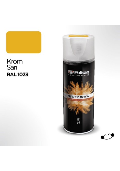 Sprey Boya Akrilik Krom Sarı Ral 1023