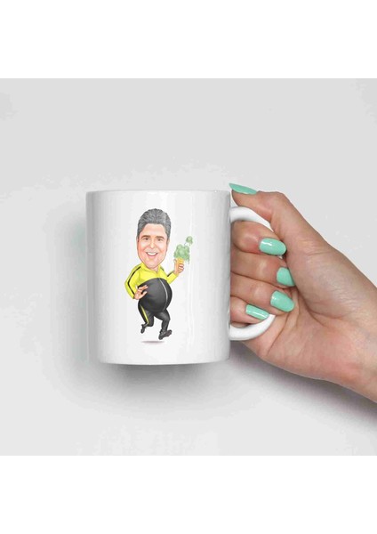 Erkeklere Özel Karikatürlü Kupa Bardak