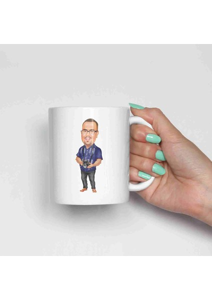 Fotoğrafçılara Özel Karikatürlü Kupa Bardak