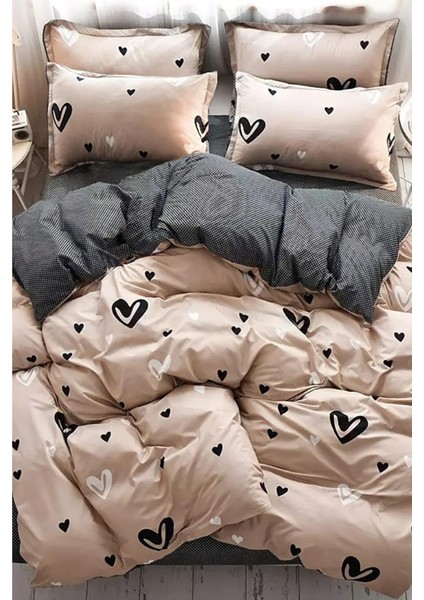 Çarşafı Lastikli Tek Kişilik Çift Taraflı Nevresim Takımı