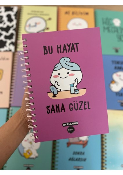 Bu Hayat Sana Güzel Konuşan Ajanda Planlayıcı Defter Akademik Ajanda