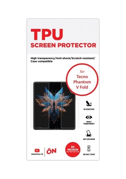 Tecno Phantom V Fold Ekran Koruyucu Tpu Film