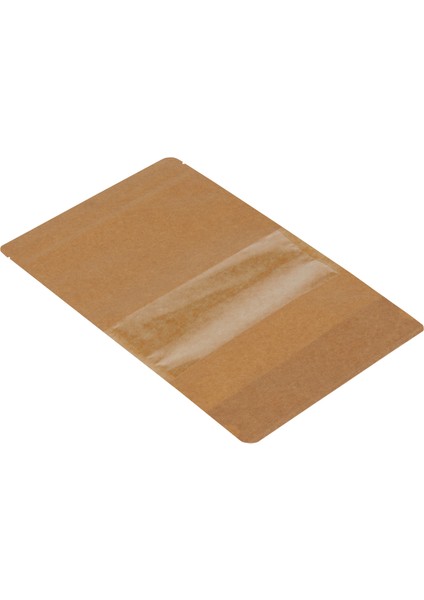 18x29x4,5 Cm-100 Adet Kraft Dar Pencereli Doypack