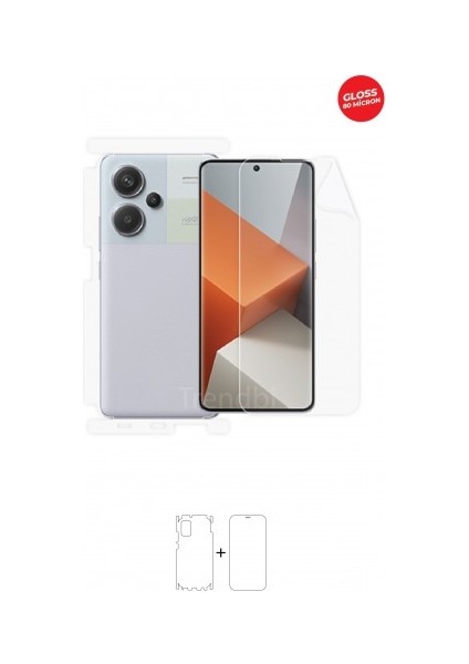 Xiaomi Redmi Note 13 Pro Plus Ön, Arka ve Yan 360 Derece Tam Kaplama Tpu Film