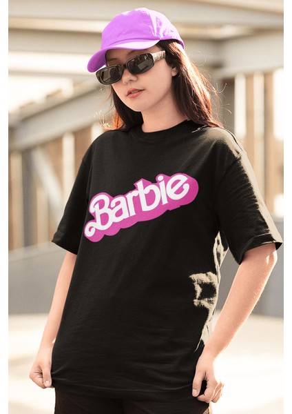 Barbie & Ken Baskılı Siyah Çift Tişörtü